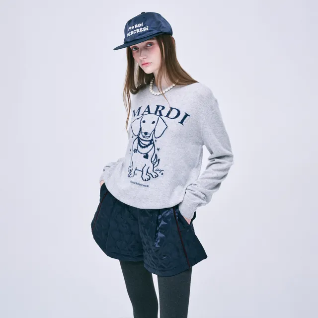 【MARDI MERCREDI】出清品 百搭質感棒球帽 海軍藍色 星星LOGO 可調式 CAP MARDI STAR LOGO SATIN