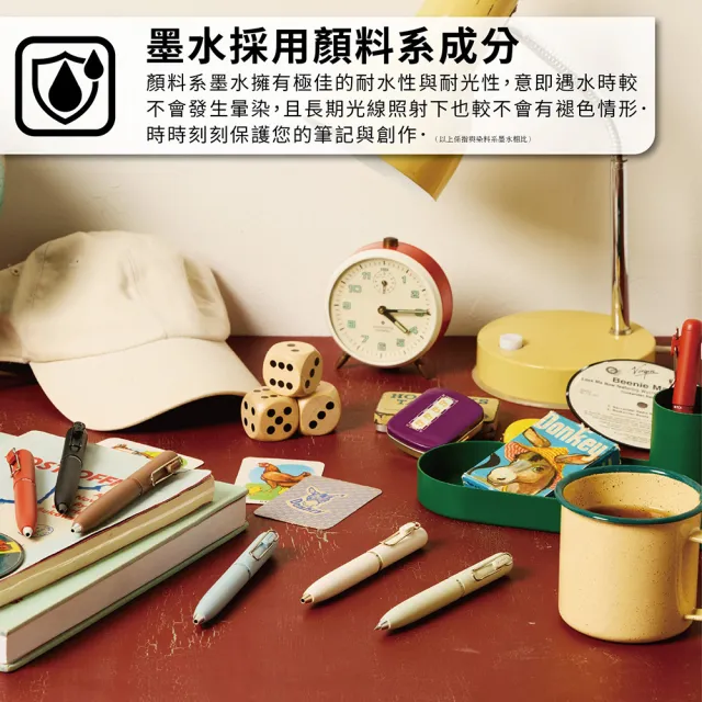 【uni】uni-ball one 3 旋轉換色濃墨鋼珠筆 0.38/0.5mm