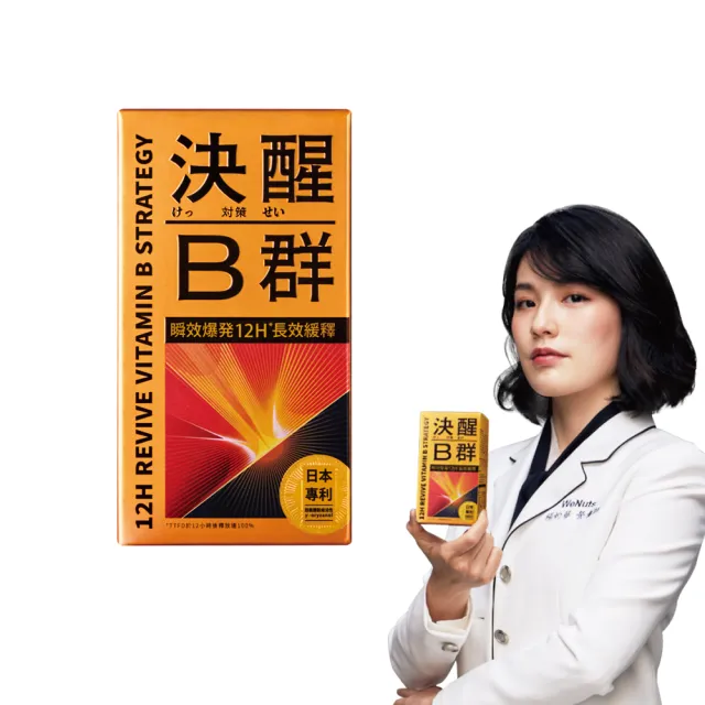 【TAIZAKU 火星生技】決醒對策B群 60錠/盒(維他命 緩釋 精神 體力)