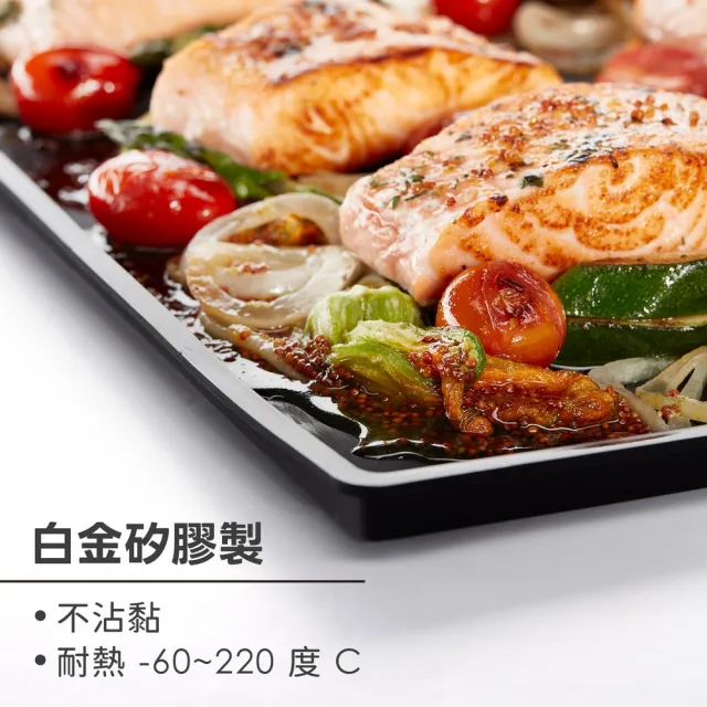 【LEKUE】西班牙 集汁瑞士捲烤墊 黑 / 料理烤墊