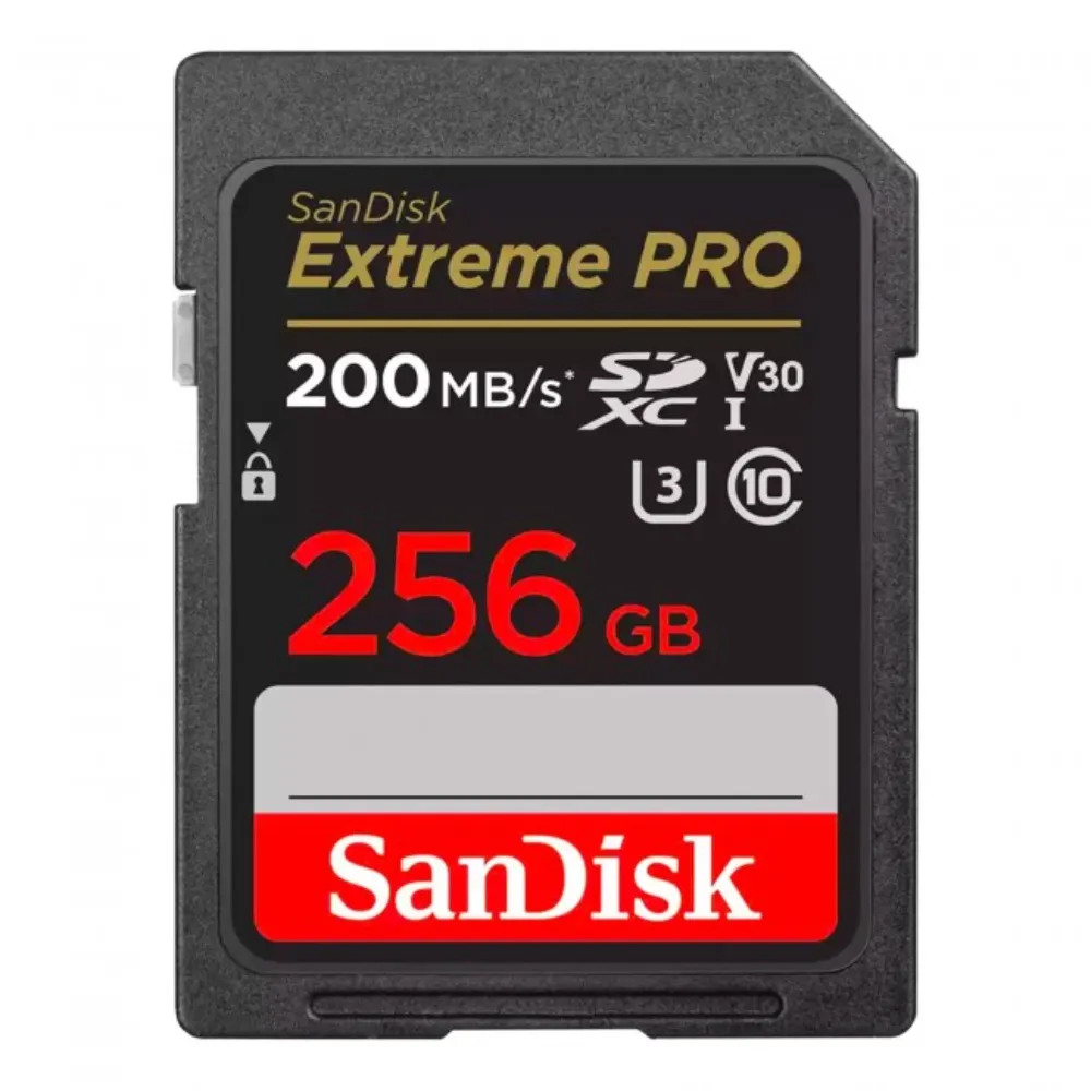 【SanDisk 晟碟】[全新版 再升級] 256GB Extreme PRO SDXC V30  記憶卡 200MB/s(專業攝影 原廠永久保固)