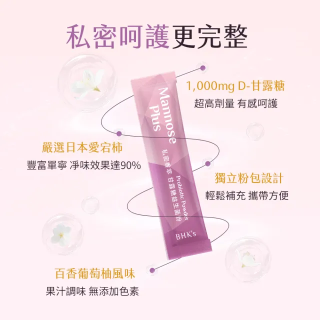 【BHK’s】私密香萃 甘露糖益生菌粉 1盒(2g/包；20包/盒)