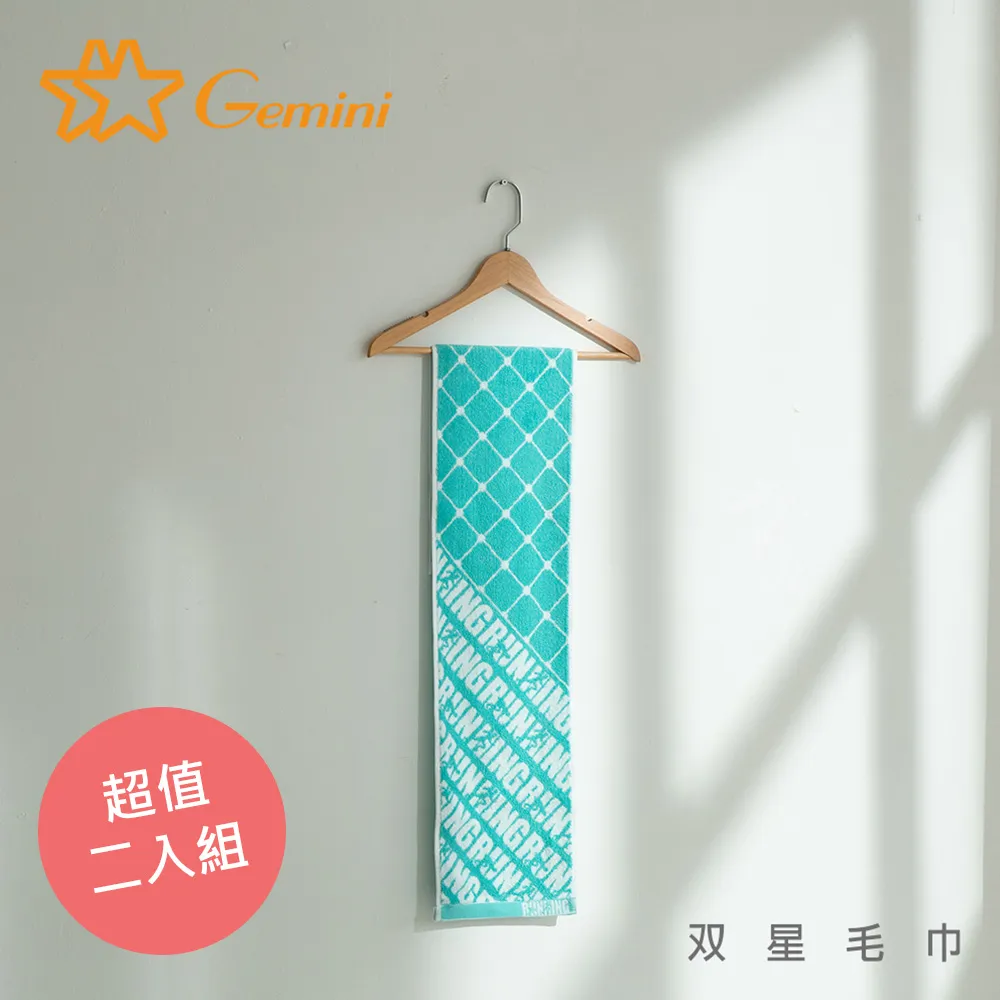 【Gemini 雙星】官方直營 樂跑無極限運動毛巾(獨家超值二入組)
