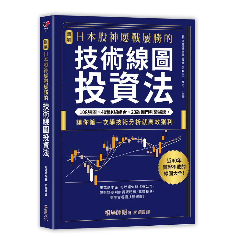 日本股神屢戰屢勝的技術線圖投資法：108張圖╳40種K線組合╳23款獨門判讀