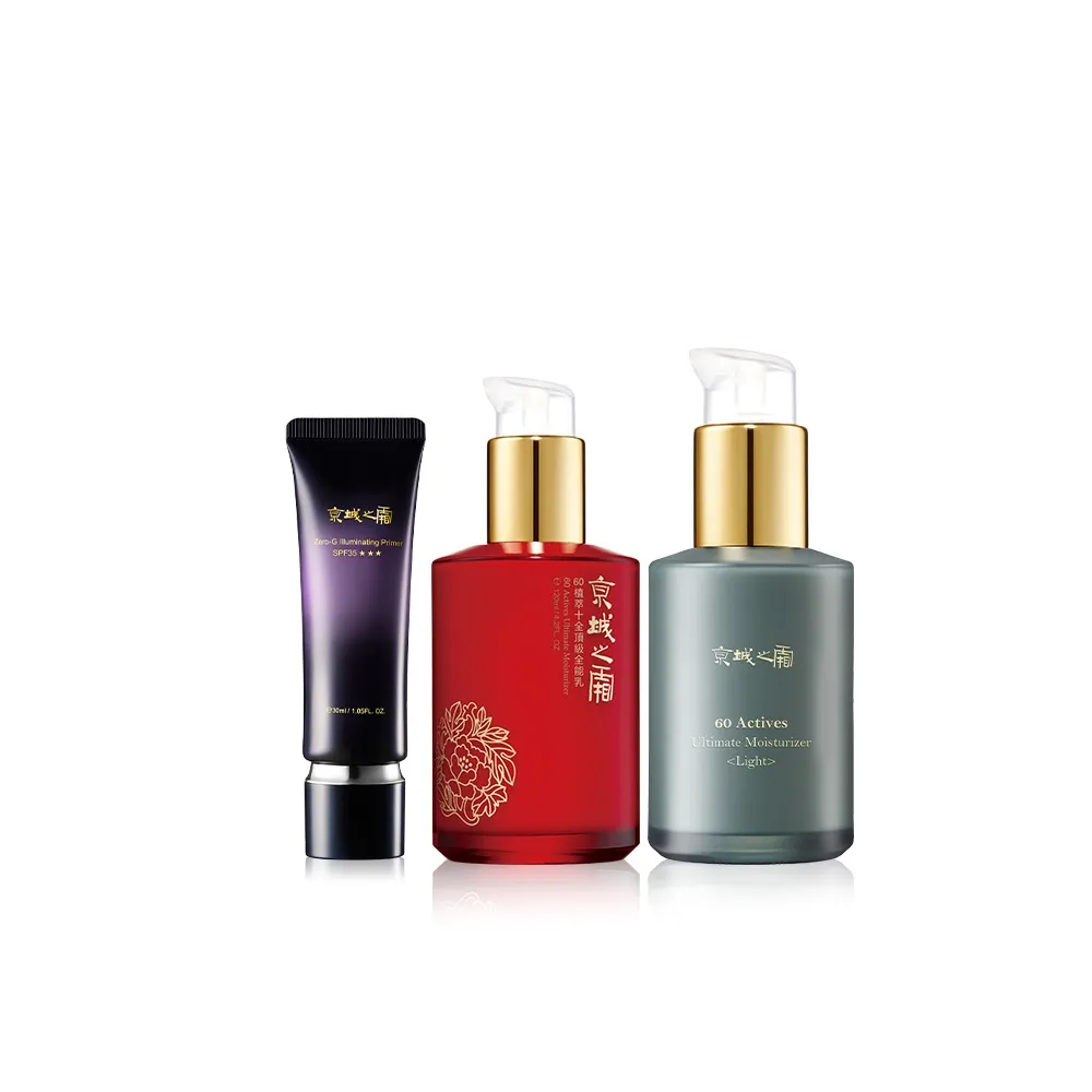 【牛爾京城之霜】零重力水光飾底精華乳SPF35 30ml+60植萃全能乳/新品綠色輕盈120ml(抗老/防曬/潤色)