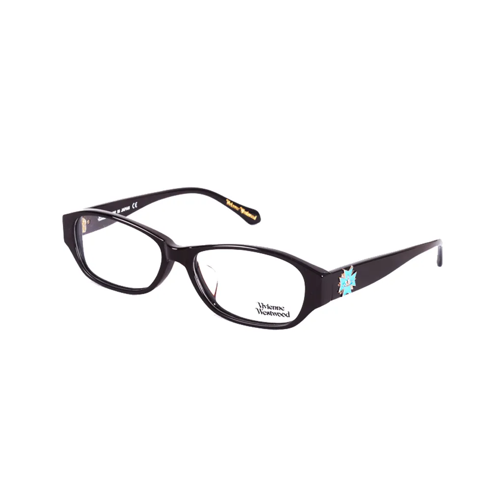 【Vivienne Westwood】龐克多邊形土星款光學鏡框(黑/藍 VW274_04)
