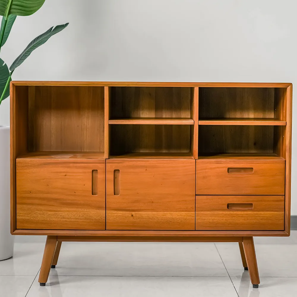 【Mahogany 瑪荷尼家具】免組裝 109X40X80 晨光儲物櫃(B) MYR-C 全原木桃花心木 收納櫃 M1-AT30(E06)-B(KD)