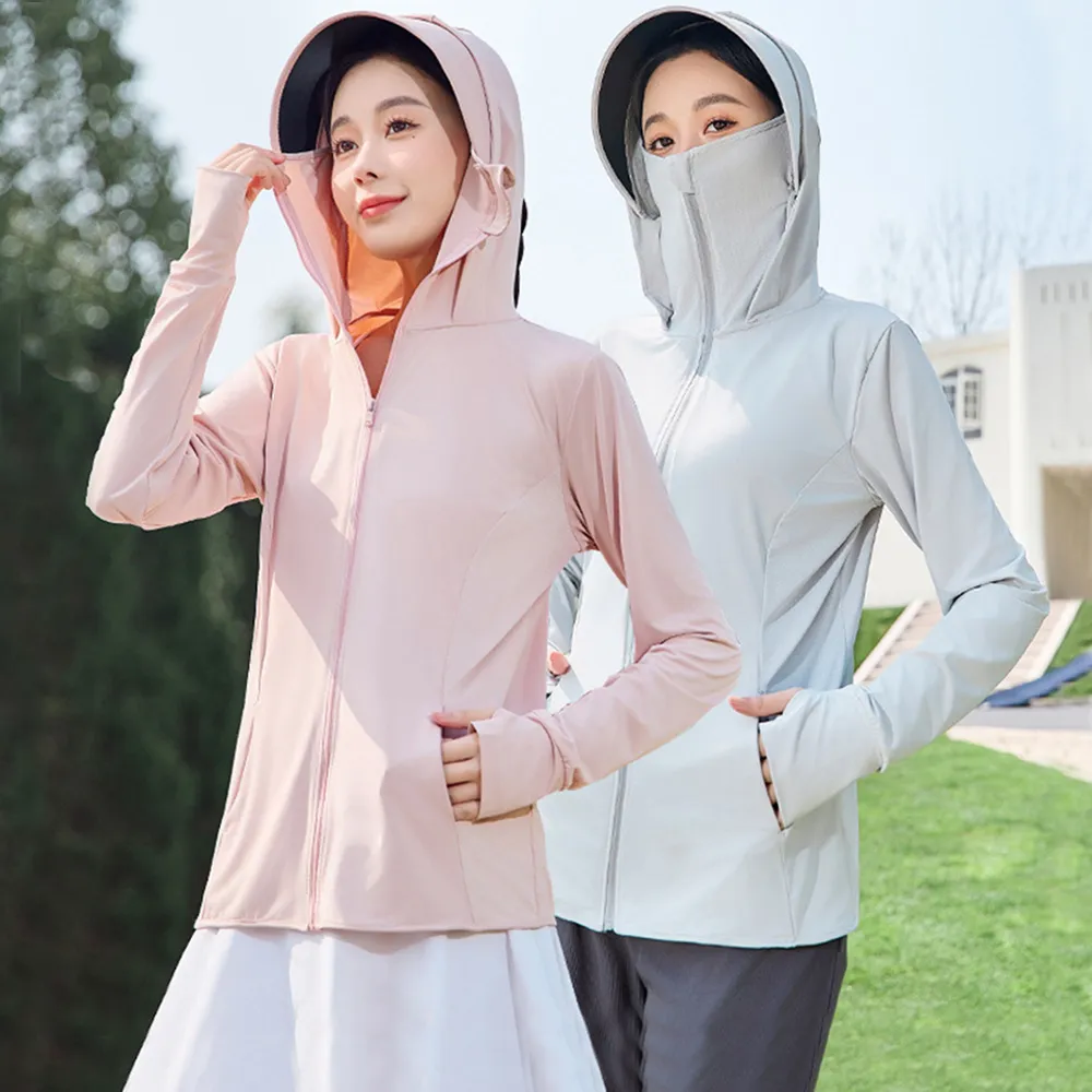【MUAN】防紫外線UPF50+ 夏季連帽防曬服 涼感速乾防曬外套 抗UV外套 騎車外套 防曬衣
