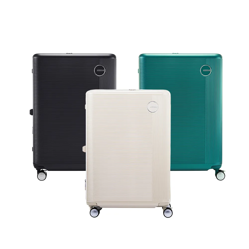【AMERICAN TOURISTER 美國旅行者】24吋 GEMINA PRO 可擴充大容量輕量PC避震煞車輪行李箱/旅行箱(多色可選)