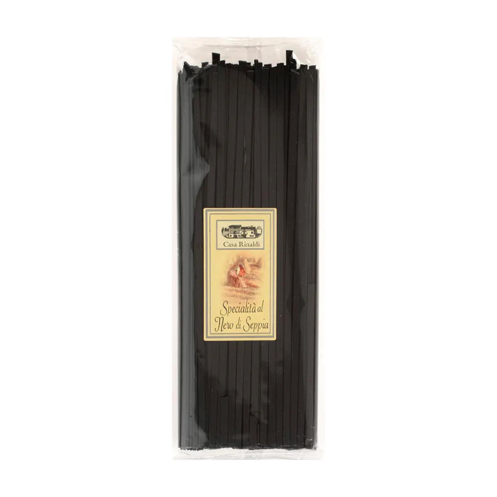 【Casa】墨魚寬麵  500g(添加天然墨魚汁)