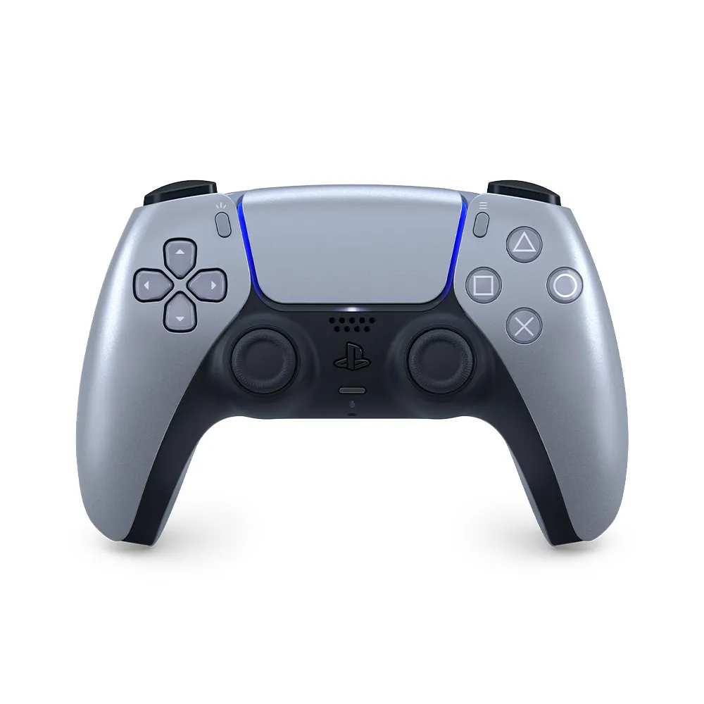 【SONY 索尼】PS5 DualSense 原廠無線控制器(亮灰銀)