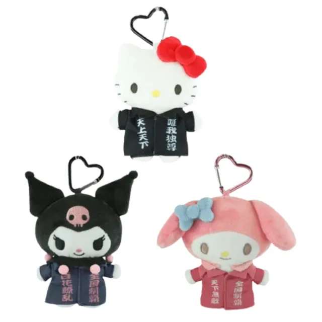 【HELLO KITTY】Hello Kitty 包包背包吊飾 | 青春應援團拉鍊小物袋 日本境內