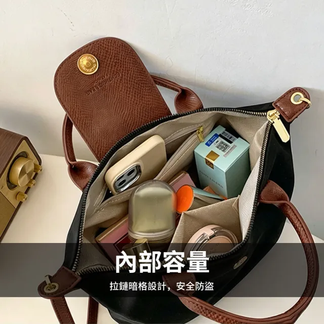 【Starshop】雙11 輕量日式牛津布斜挎包 大容量通勤耐磨手提斜背包 休閒素面單肩包 側背包 肩背 
