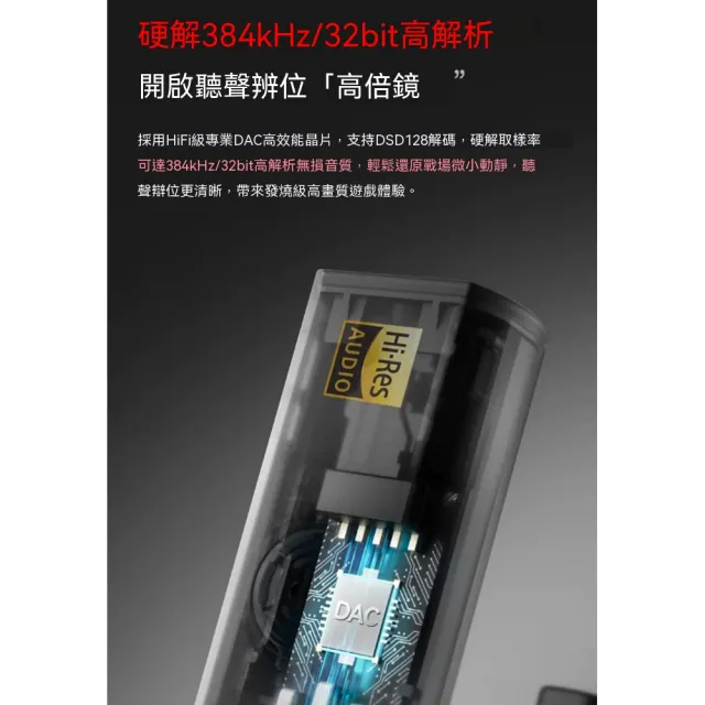 【諾必行】手機外置聲卡 攜耳機聲卡 typec電競遊戲吃雞專用