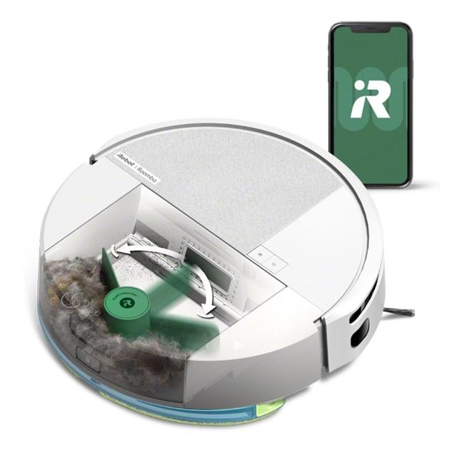 【iRobot】新機 Roomba 205 Combo 掃拖機器人晨霧白(內建集塵壓縮/70倍吸力/深層拖地/快速建圖/不斷電續掃)
