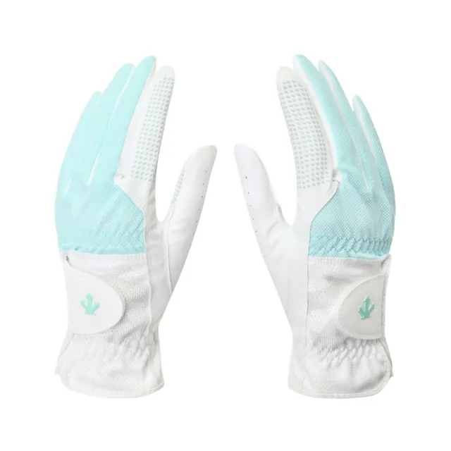 【DESCENTE】GOLF 迪桑特 ACMT WOMEN 360 GRIP MESH 女款 高爾夫手套(雙) 防滑手套 透氣手套(兩色任選)