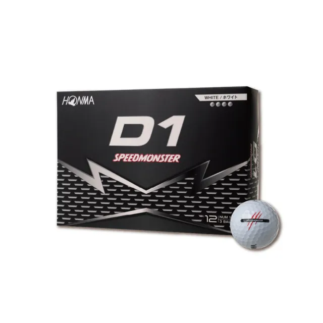 【HONMA 本間高爾夫】三層球 高爾夫球GOLF BALL D1 SPEEDMONSTER 2023 BT2302/新款BT2504(3盒組)