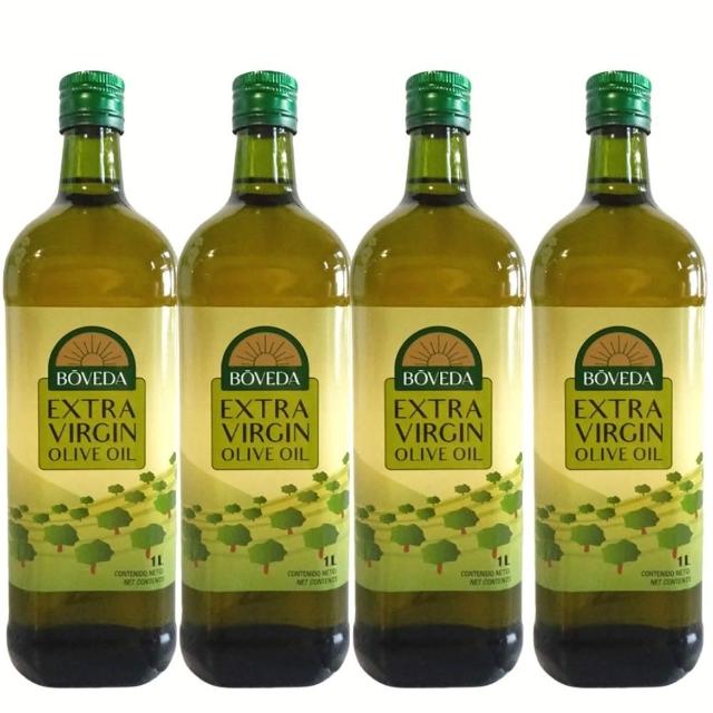 【慕雅利華】BOVEDA柏菲答特級初榨冷壓橄欖油1000ml X 4瓶(可生飲/酸價0.29%/無彈跳油嘴/效期2026-290311)