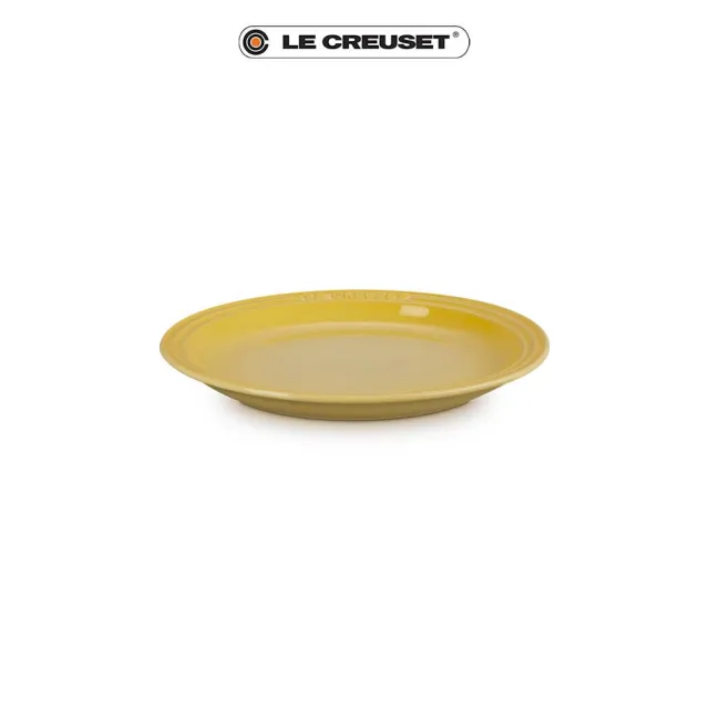 【Le Creuset】瓷器圓盤 19cm(溫桲黃/雪花白 2色選1)
