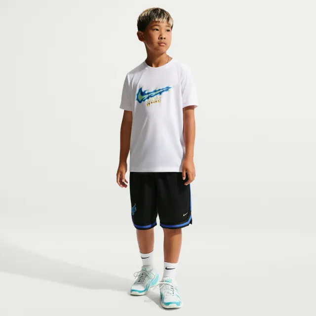 【NIKE 耐吉】短袖上衣 童裝 大童 男女童 速乾 K NK DF LGD TEE BASKTBALL 白 IW1206-100