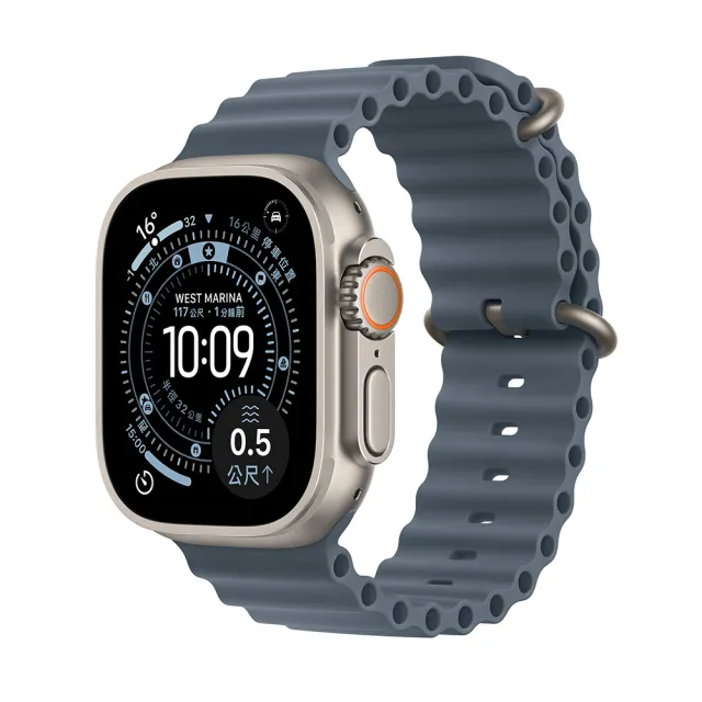 watch充電線組【Apple】Apple Watch Ultra3 2025 GPS+行動網路 49mm(鈦金屬錶殼搭配海洋錶帶)