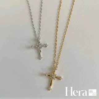 【HERA 赫拉】十字架14K金鎖骨鍊 H115070603(十字架 14K 鎖骨鍊)
