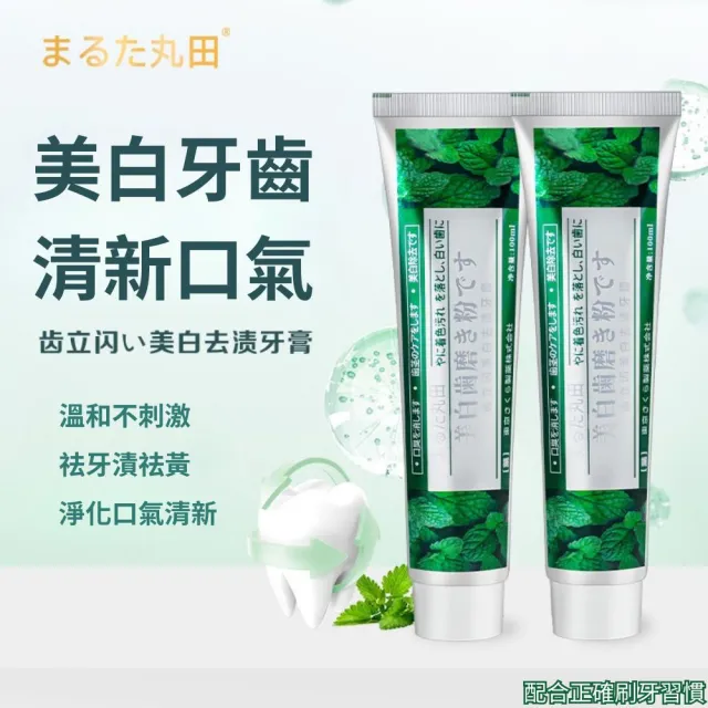 【iBloom】三井美白去漬牙膏100ml 綠葉 8入組 (去漬潔白 雙重薄荷 清新口氣)