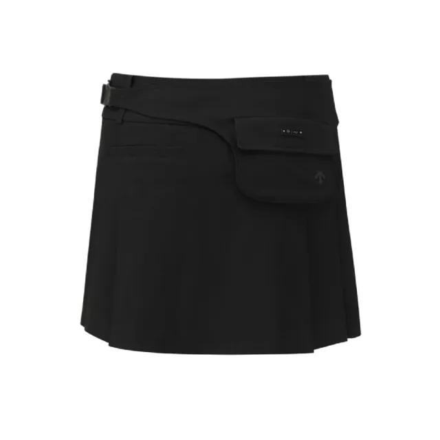 【DESCENTE】GOLF 迪桑特 A-LINE 女款 高爾夫短裙 A字裙 運動裙 黑色
