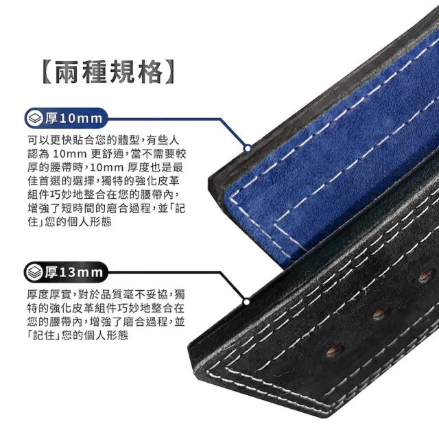 INZER 健力快扣腰帶 10mm｜健身重訓 運動 舉重 巴弟蛋白 Forever Lever Belt