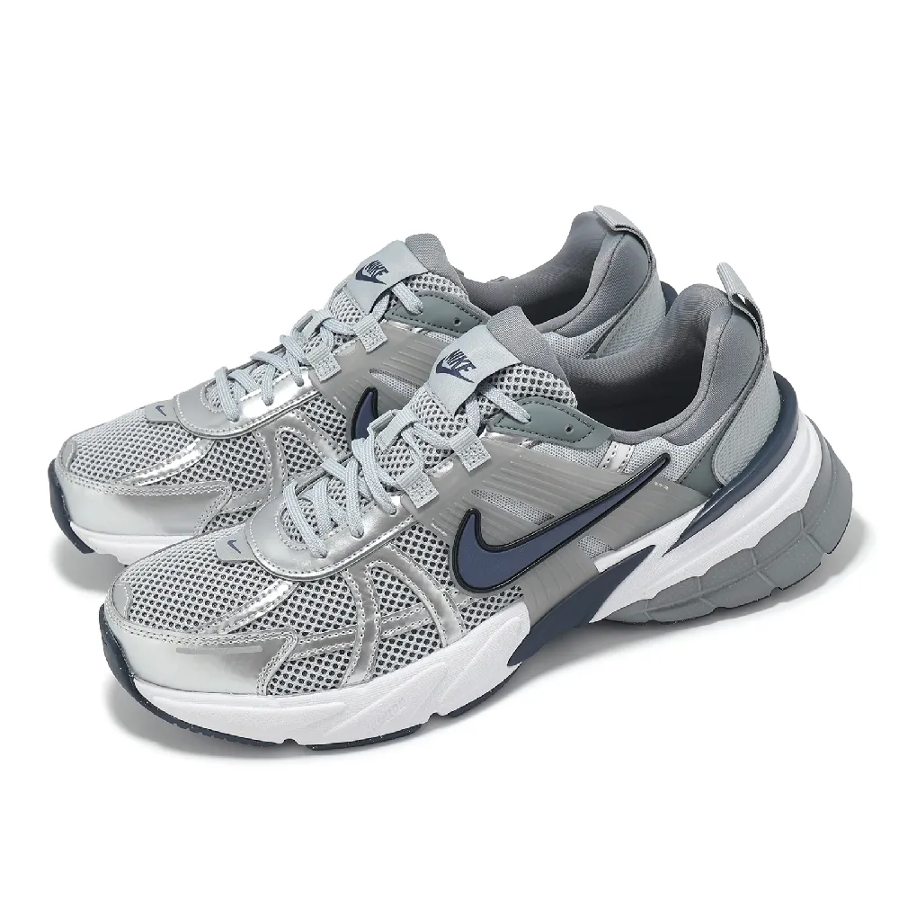 NIKE 耐吉】休閒鞋V2K Run 男鞋女鞋灰藍復古運動鞋情侶鞋(HJ4497-002