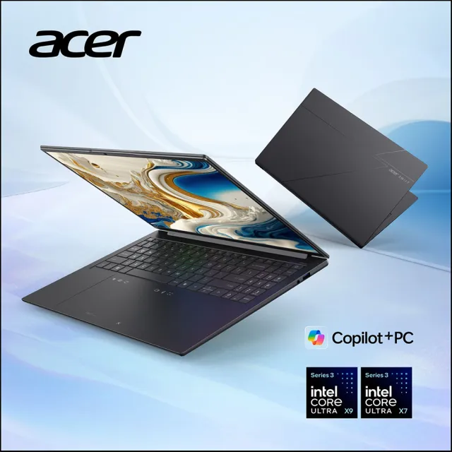 【Acer 宏碁】16吋Ultra X9 3K OLED輕薄AI筆電-鈦金灰(SFG16-I71-94JT/Ultra X9-388H/32G/1TB/W11)
