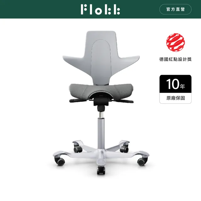 【Flokk】HAG Capisco Puls 灰色 人體工學椅 學習椅 騎馬椅 辦公電腦椅 護脊椅(08RBF3)