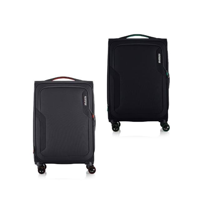 【AMERICAN TOURISTER 美國旅行者】26吋 APPLITE 5 前開式/上掀式可擴充輕量布面軟殼行李箱/布箱(多色可選)