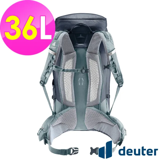 【deuter】TRAIL PRO輕量拔熱透氣背包36L(3441324黑/戶外休閒/健行包/登山包)