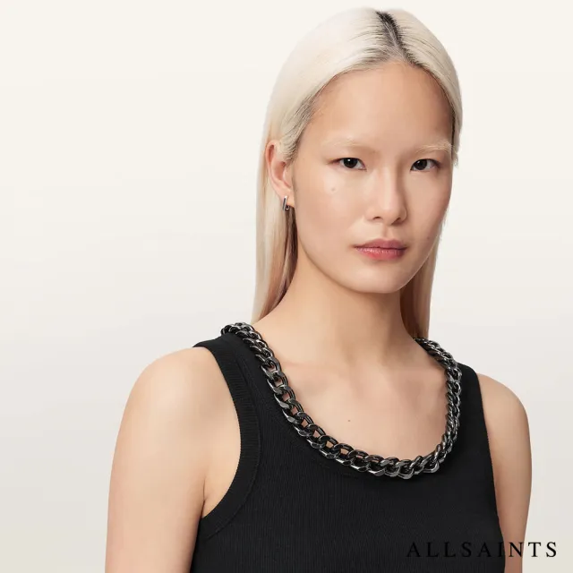【ALLSAINTS】LUCY 無袖背心-黑 W103JE(貼身版型)