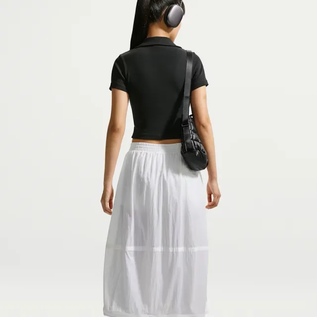 【NIKE 耐吉】AS W NSW ESSNTL SS POLO CRP TO 黑 女款 緊身短版 POLO衫 短袖 IO2730-010