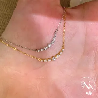 【NANA】娜娜 鍍14K金微笑鎖骨鍊 N115070605(鍍14K 微笑 鎖骨鍊)