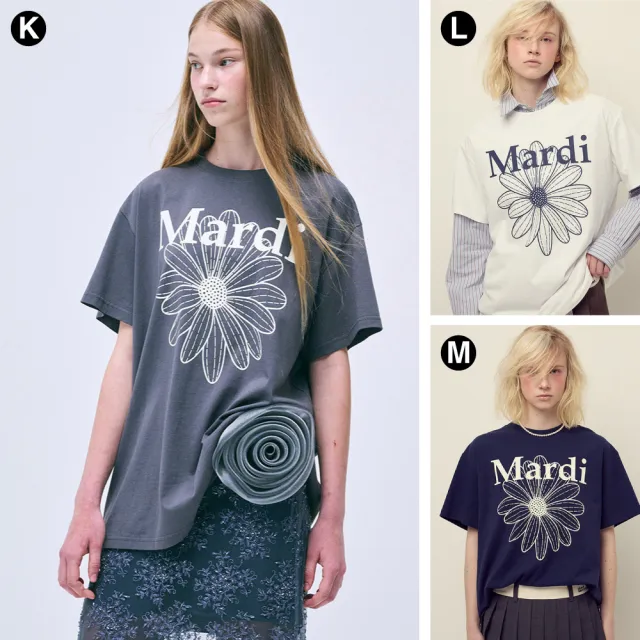 【MARDI MERCREDI】印花短TEE 多色 寬鬆 經典小雛菊 繪畫臘腸狗 UNISEX / TSHIRT DDANJI
