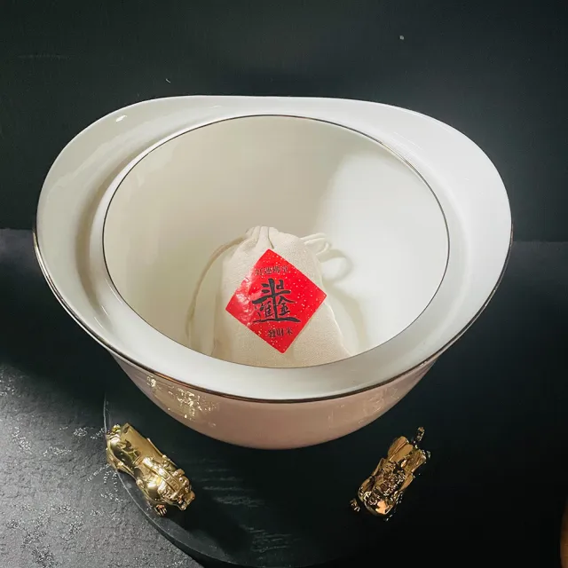 【好運道】龍藏萬福-故宮龍藏經招財造庫聚寶盆(文創禮品/收藏/納福/金玉滿堂/米甕)