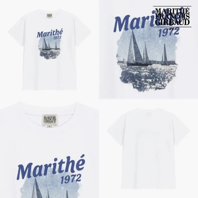 【MARITHE FRANCOIS GIRBAUD】官方旗艦 高允貞同款透氣涼感渡假風印花短袖上衣(多款任選)