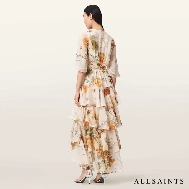 【ALLSAINTS】CAMELLIA 印花洋裝 W290DE (常規版型)