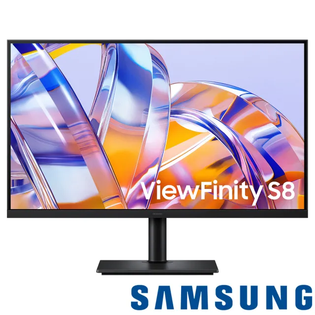 【Samsung 三星】S27H802UAC 27型 IPS 4K ViewFinity S8創作者電腦螢幕(HDR10/Type-C 90W/KVM/HDMI/DP)