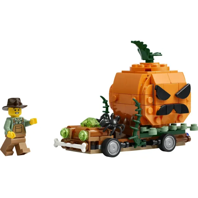 【LEGO 樂高】Iconic 40822 南瓜燈皮卡車(萬聖節 皮卡車玩具 居家擺設 玩具)