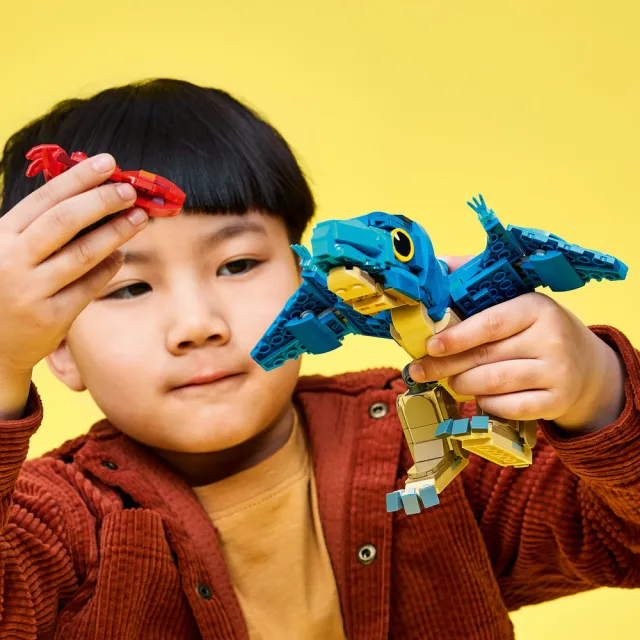 【LEGO 樂高】侏羅紀世界系列 77977 恐龍寶寶：無齒翼龍(恐龍 創意遊戲 禮物 兒童玩具)