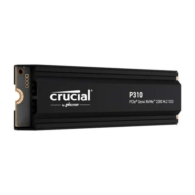 【Crucial 美光】P310 2TB Gen4 NVMe PCIe M.2 SSD固態硬碟(最高讀取7100MB/s 5年保/含散熱片)
