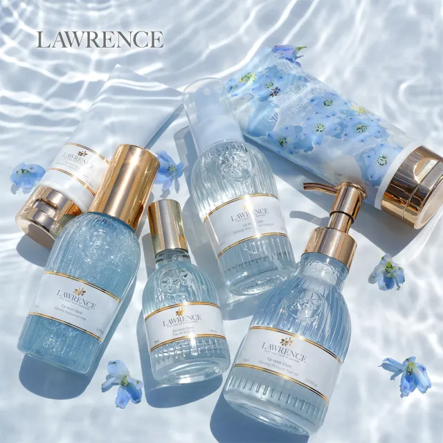 【LAWRENCE 柔綸絲】悠藍閃耀淡香水30ml+護手霜50g(專櫃公司貨)
