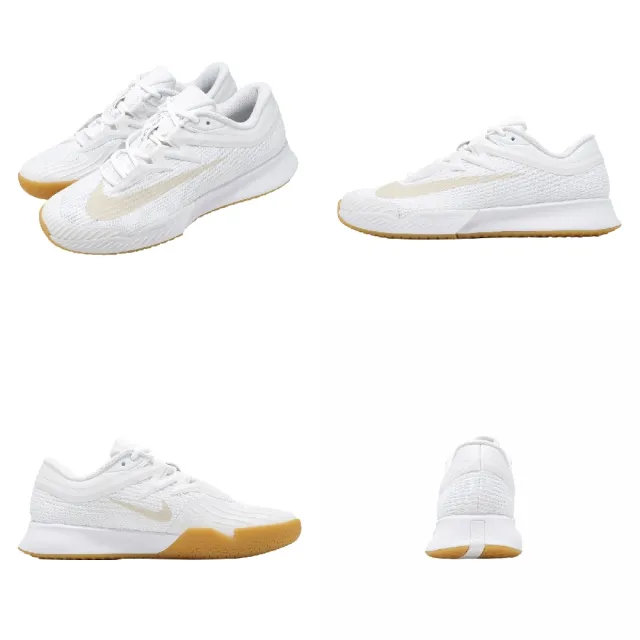 【NIKE 耐吉】網球鞋 Zoom Vapor Pro 3 HC 男鞋 白 輕量 膠底 抓地 FZ2161-102