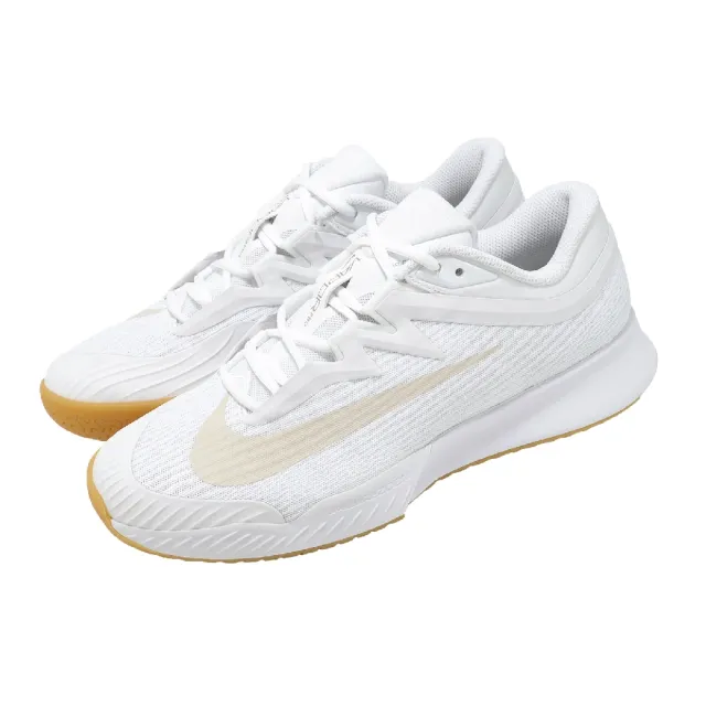 【NIKE 耐吉】網球鞋 Zoom Vapor Pro 3 HC 男鞋 白 輕量 膠底 抓地 FZ2161-102