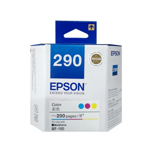 【EPSON】官方直營 搭1黑1彩墨水★A4彩色噴墨行動印表機(WF-100)