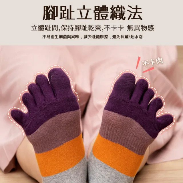 【蒂巴蕾】3雙組-消臭乾爽立體五趾襪-高山上的小羊(消臭五指襪/五指襪)